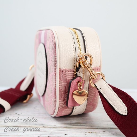 NWT Coach C7978 Mini Dempsey Camera Bag In Signature Jacquard With Coach Patch - Picture 6 of 12